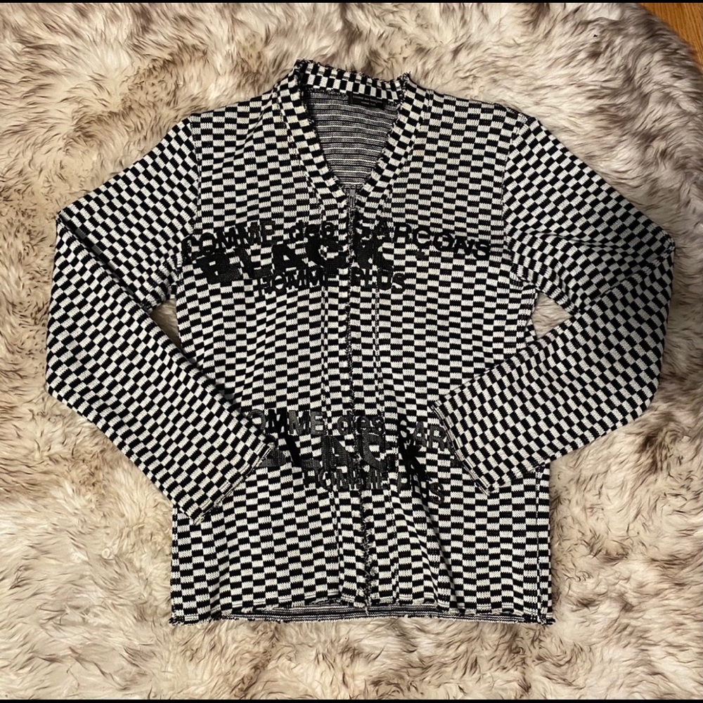 Comme Des Garcons 2002 Checkered Split Logo